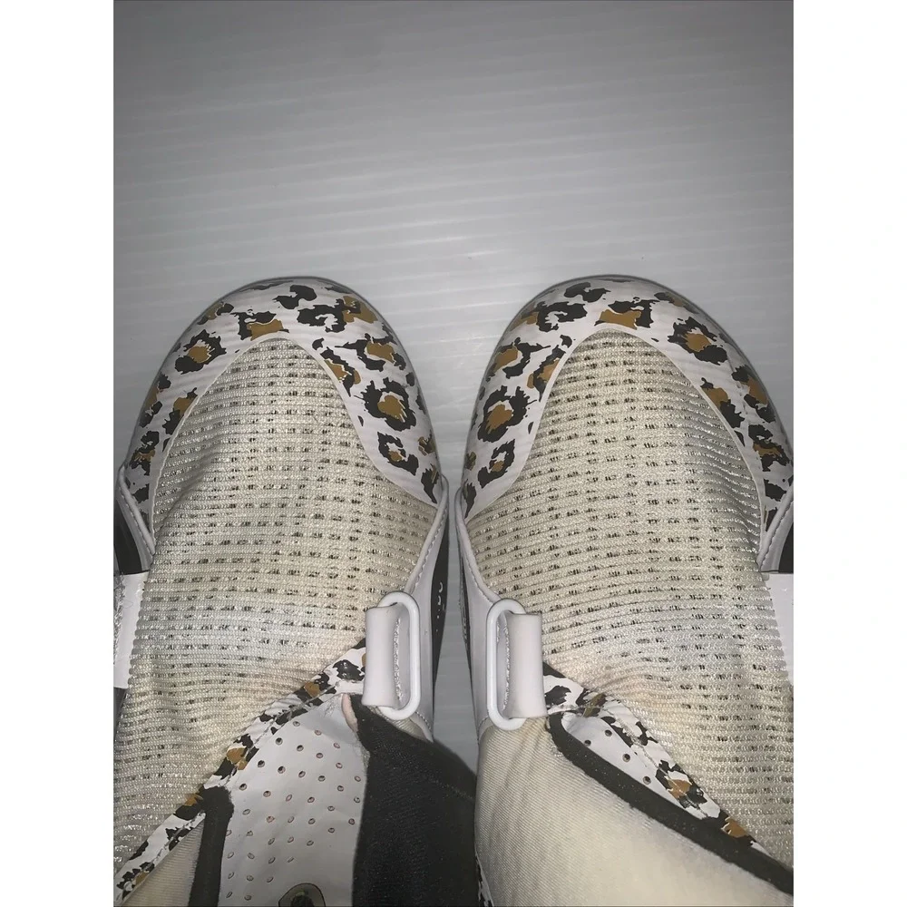 Nike Air SuperRep Cycle Shoes Women 9 White Leopard Print Neon Yellow CJ0775-177